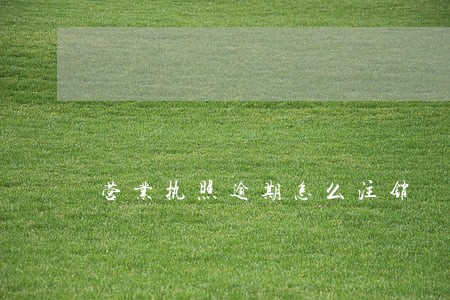 营业执照逾期怎么注销
