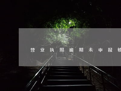 营业执照逾期未申报被注销