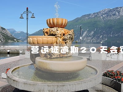 营运证逾期20天会罚款吗 营运证逾期20天会罚款吗