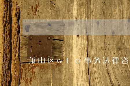 萧山区wto事务法律咨询热线