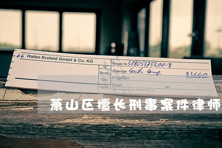 萧山区擅长刑事案件律师 萧山区擅长刑事案件律师