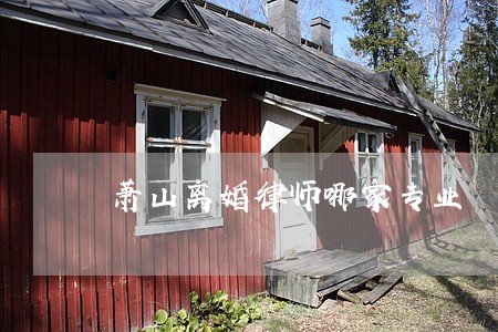 萧山离婚律师哪家专业 萧山离婚律师哪家专业