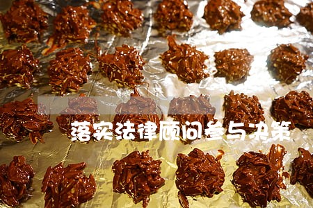 落实法律顾问参与决策 落实法律顾问参与决策