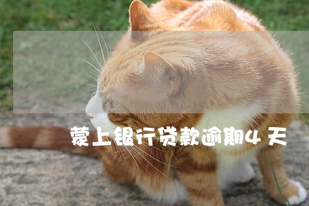 蒙上银行贷款逾期4天 蒙上银行贷款逾期4天