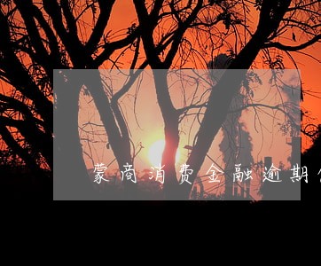 蒙商消费金融逾期催款