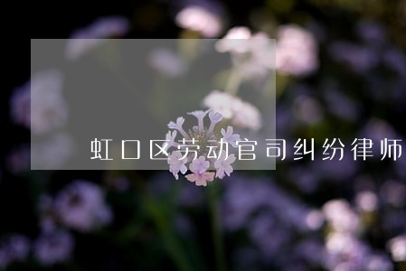 虹口区劳动官司纠纷律师服务 虹口区劳动官司纠纷律师服务