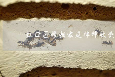 虹口区婚姻家庭律师收费