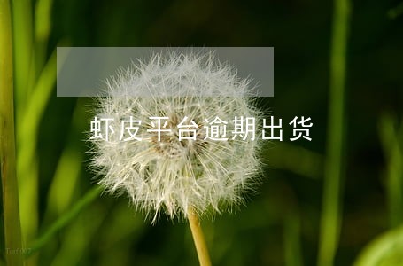 虾皮平台逾期出货 虾皮平台逾期出货