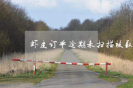 虾皮订单逾期未扫描被取消