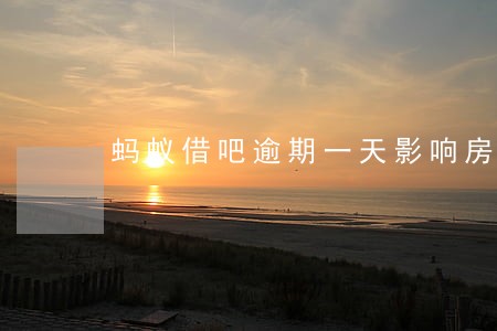 蚂蚁借吧逾期一天影响房贷审批吗 蚂蚁借吧逾期一天影响房贷审批吗