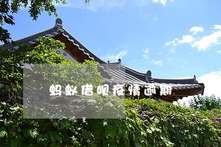 蚂蚁借呗疫情逾期 蚂蚁借呗疫情逾期