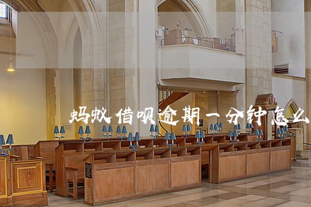 蚂蚁借呗逾期一分钟怎么办 蚂蚁借呗逾期一分钟怎么办