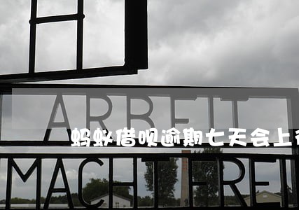 蚂蚁借呗逾期七天会上征信吗 蚂蚁借呗逾期七天会上征信吗
