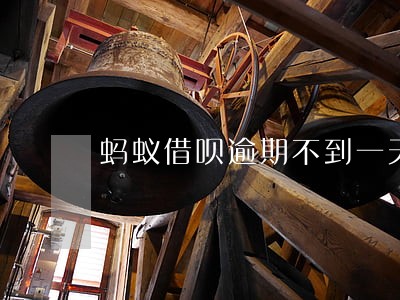 蚂蚁借呗逾期不到一天 蚂蚁借呗逾期不到一天