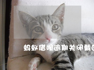蚂蚁借呗逾期关闭截图 蚂蚁借呗逾期关闭截图