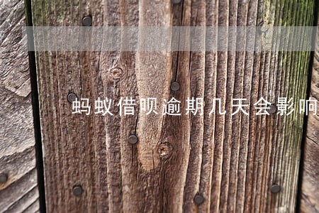 蚂蚁借呗逾期几天会影响信用 蚂蚁借呗逾期几天会影响信用