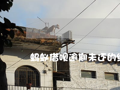 蚂蚁借呗逾期未还的结果