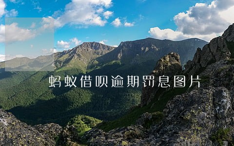 蚂蚁借呗逾期罚息图片 蚂蚁借呗逾期罚息图片