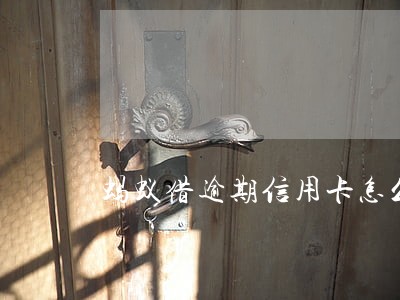 蚂蚁借逾期信用卡怎么也降额了