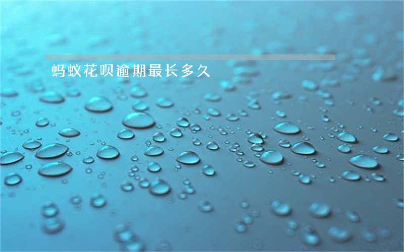 蚂蚁花呗逾期最长多久 蚂蚁花呗逾期最长多久
