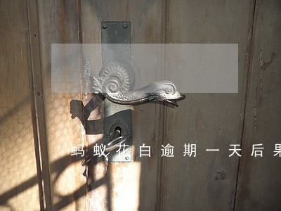 蚂蚁花白逾期一天后果 蚂蚁花白逾期一天后果