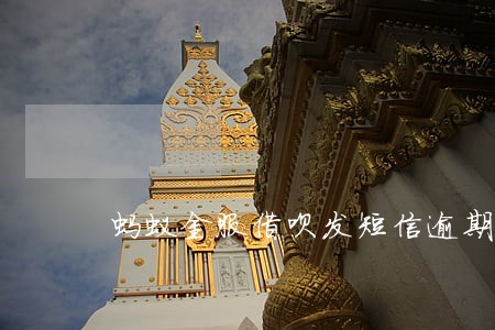 蚂蚁金服借呗发短信逾期 蚂蚁金服借呗发短信逾期