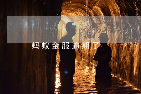 蚂蚁金服逾期了 蚂蚁金服逾期了
