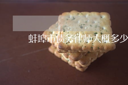 蚌埠市债务律师大概多少钱 蚌埠市债务律师大概多少钱