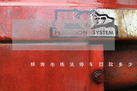 蚌埠市违法停车罚款多少钱 蚌埠市违法停车罚款多少钱
