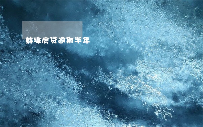 蚌埠房贷逾期半年 蚌埠房贷逾期半年