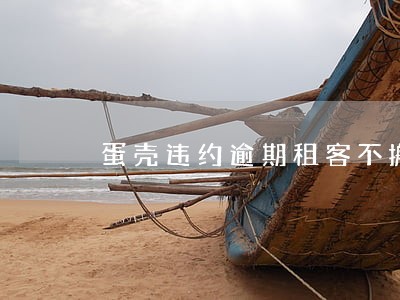蛋壳违约逾期租客不搬 蛋壳违约逾期租客不搬