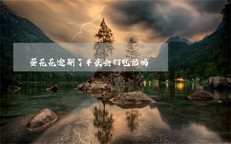 蛋花花逾期了半夜会打电话吗 蛋花花逾期了半夜会打电话吗