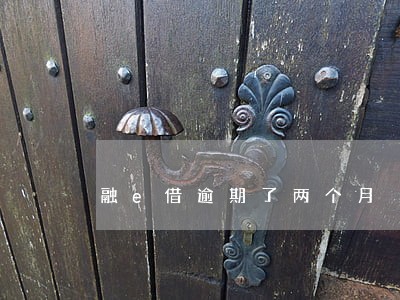 融e借逾期了两个月 融e借逾期了两个月