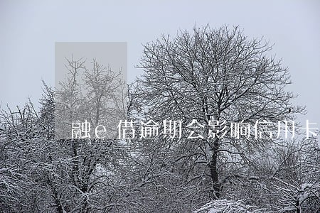 融e借逾期会影响信用卡吗
