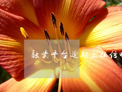 融资平台逾期上征信吗