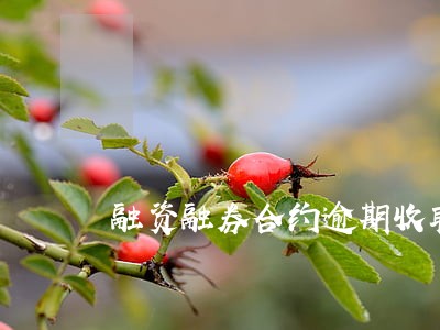 融资融券合约逾期收取罚息 融资融券合约逾期收取罚息