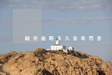 融资逾期多久会有罚息 融资逾期多久会有罚息
