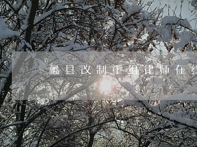 蠡县改制重组律师在线咨询 蠡县改制重组律师在线咨询