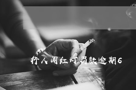 行人闯红灯罚款逾期6