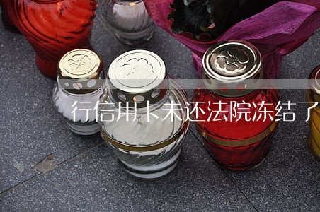 行信用卡未还法院冻结了房子 行信用卡未还法院冻结了房子