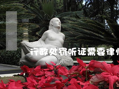 行政处罚听证需要律师吗