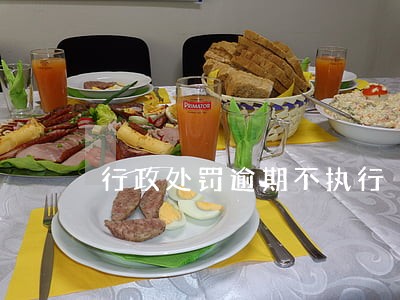 行政处罚逾期不执行 行政处罚逾期不执行
