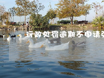 行政处罚逾期不申请强制执行 行政处罚逾期不申请强制执行