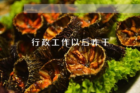 行政工作以后咋干 行政工作以后咋干