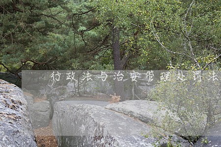 行政法与治安管理处罚法 行政法与治安管理处罚法