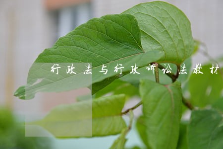 行政法与行政诉讼法教材推荐 行政法与行政诉讼法教材推荐
