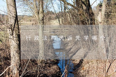 行政法和民诉先学哪个