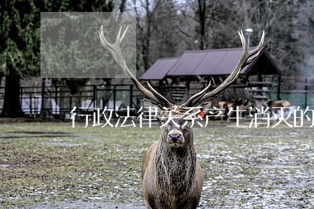 行政法律关系产生消灭的背景