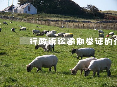 行政诉讼逾期举证的法律后果