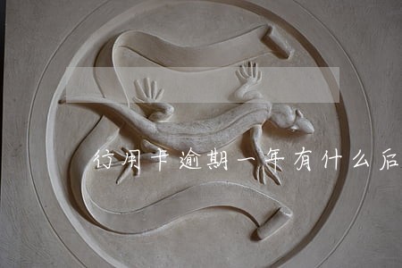 行用卡逾期一年有什么后果 行用卡逾期一年有什么后果